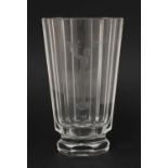 An Orrefors glass vase,