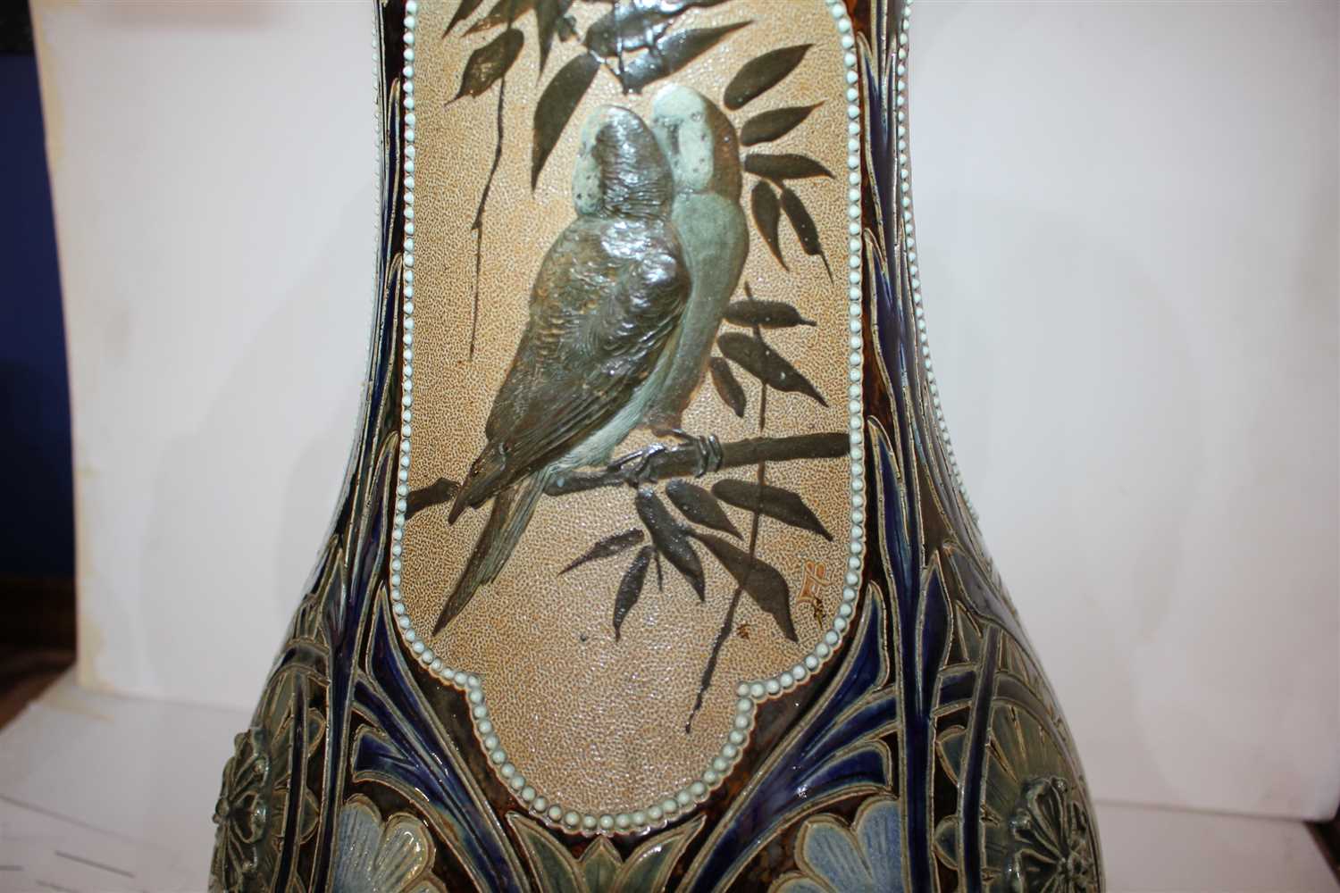 A monumental Doulton Lambeth stoneware vase, - Image 7 of 8