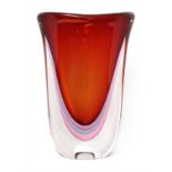 A contemporary Murano glass vase,