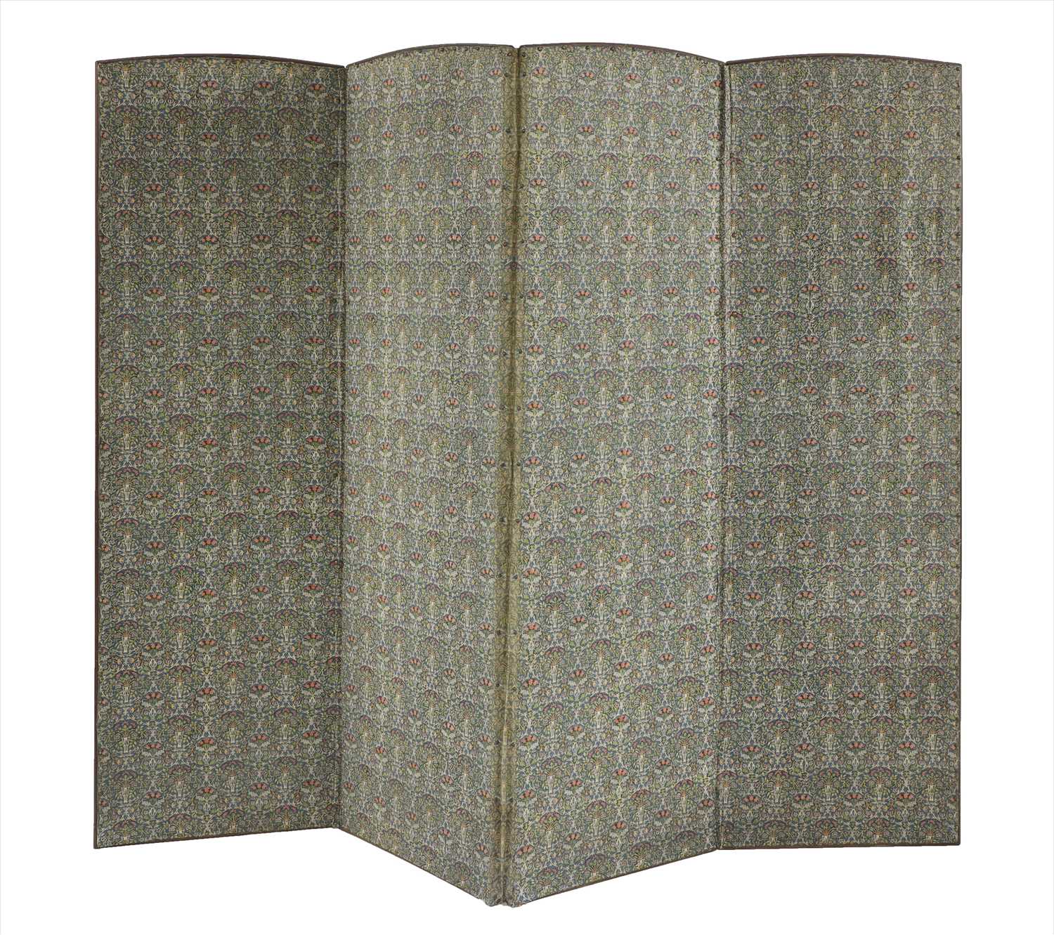 A four-fold dressing screen,