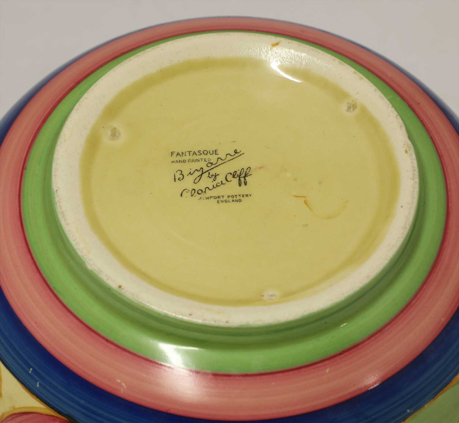 A Clarice Cliff 'Pastel Melon' pattern bowl, - Image 2 of 3