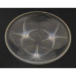 A Lalique opalescent glass bowl,