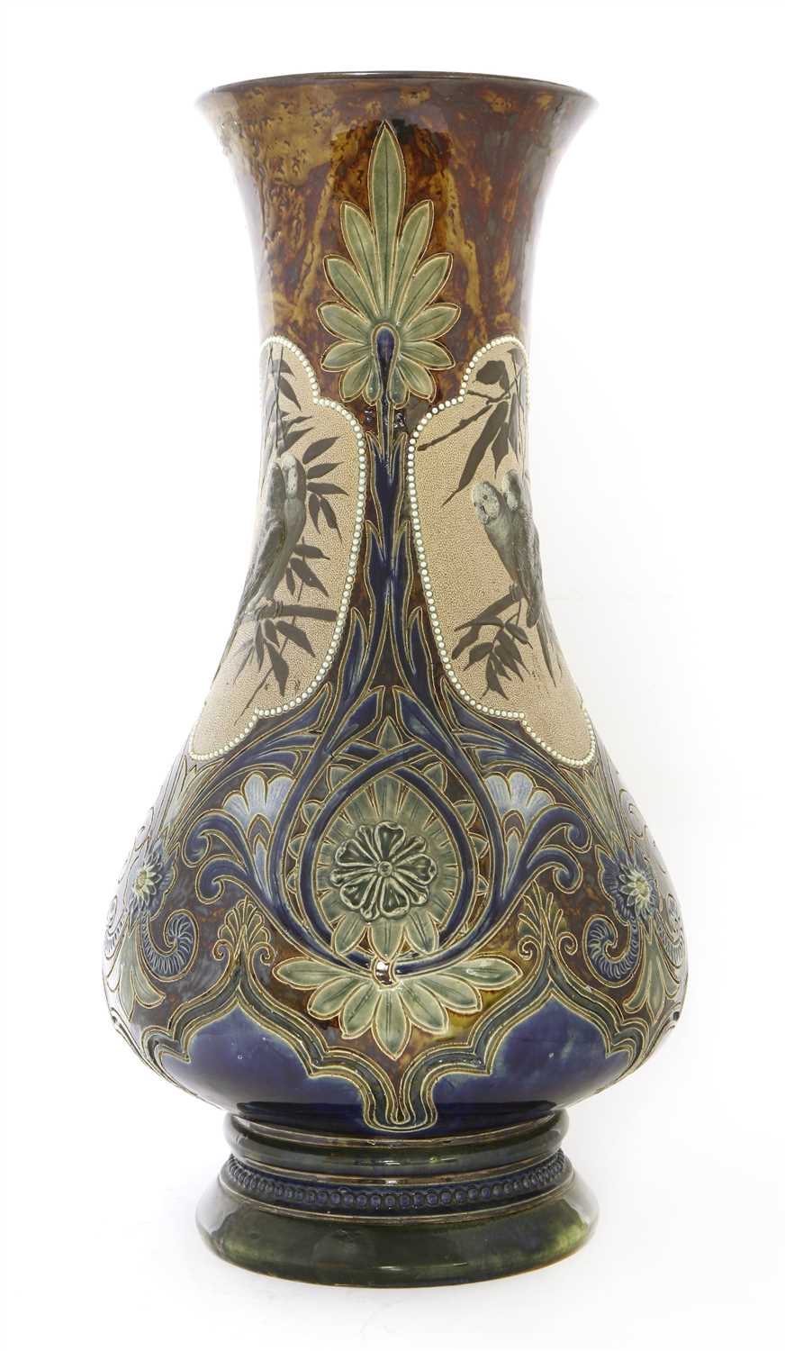 A monumental Doulton Lambeth stoneware vase, - Image 2 of 8