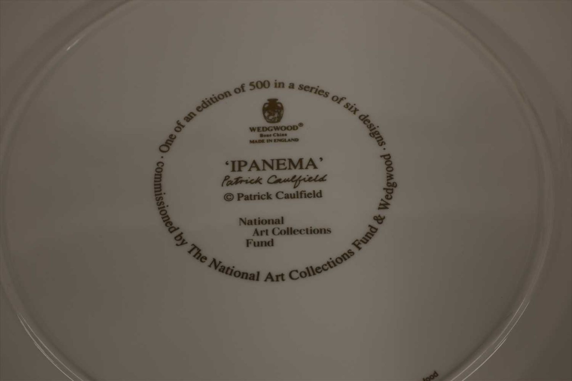 A set of six Wedgwood Art plates, - Image 7 of 9