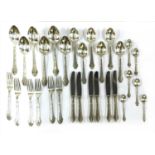A collection of Danish flatware,