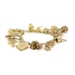 A 9ct gold bracelet,