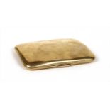 A 9ct gold cigarette case,