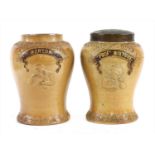 EARLY TOBACCO AND SNUFF JARS,