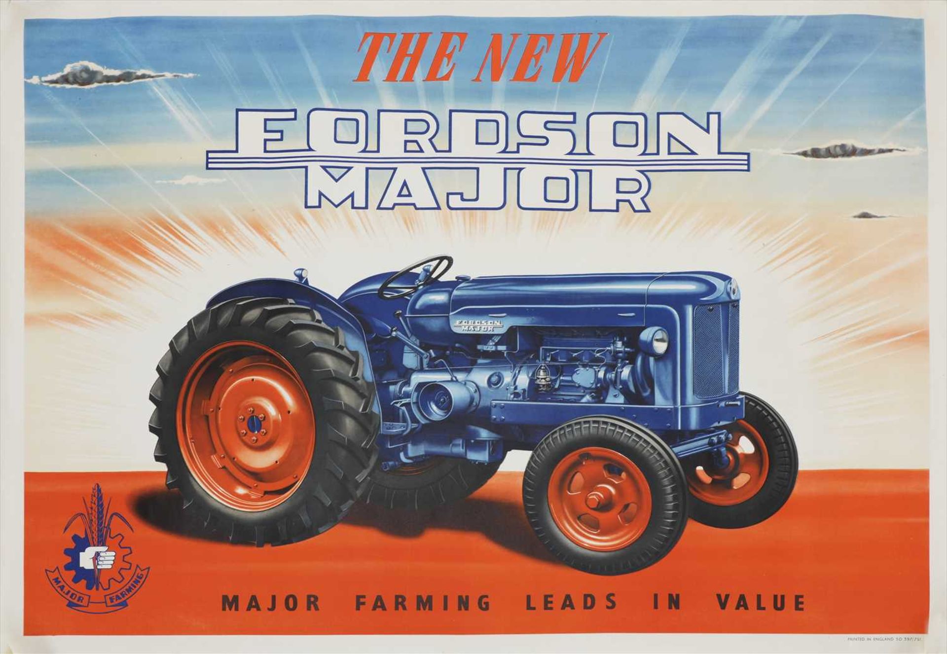 FORDSON MAJOR TRACTOR POSTER,