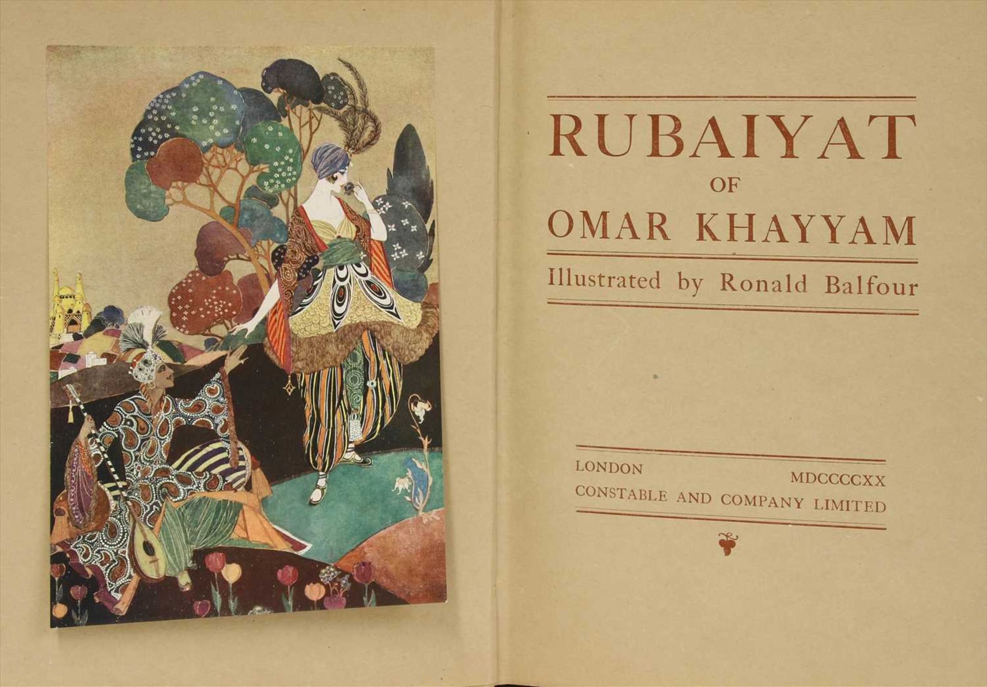 BALFOUR, Ronald (ill): Rubaiyat of Omar Khayyam. - Image 2 of 2