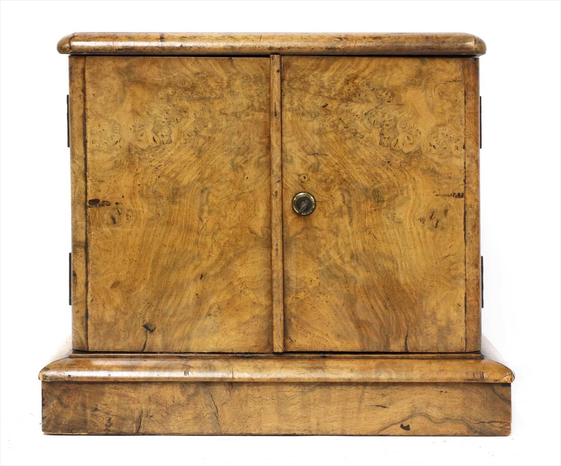 A Victorian walnut humidor cabinet, - Image 2 of 2