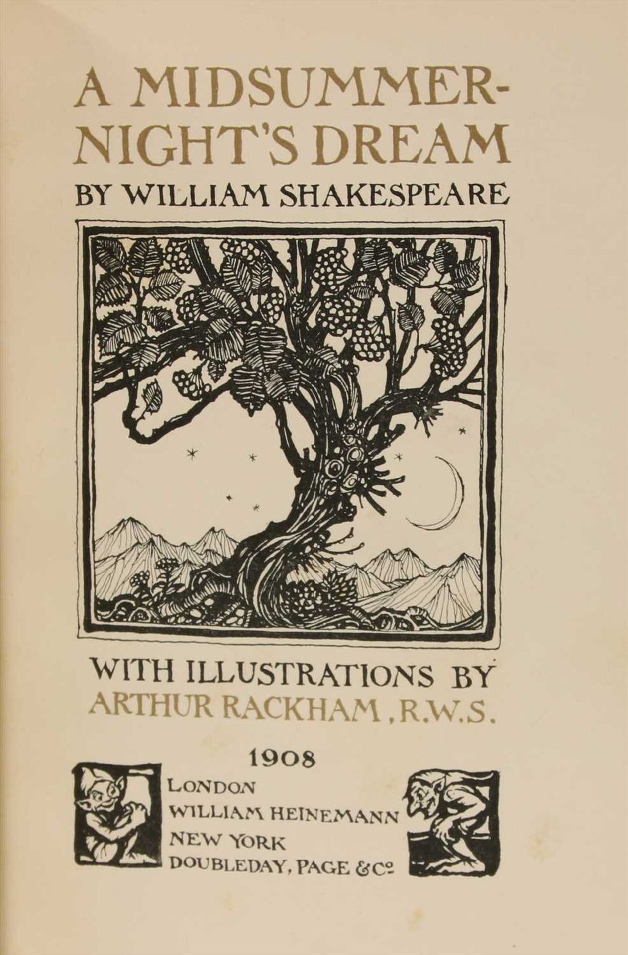 Rackham, Arthur: A Midsummer Night's Dream. - Image 3 of 3