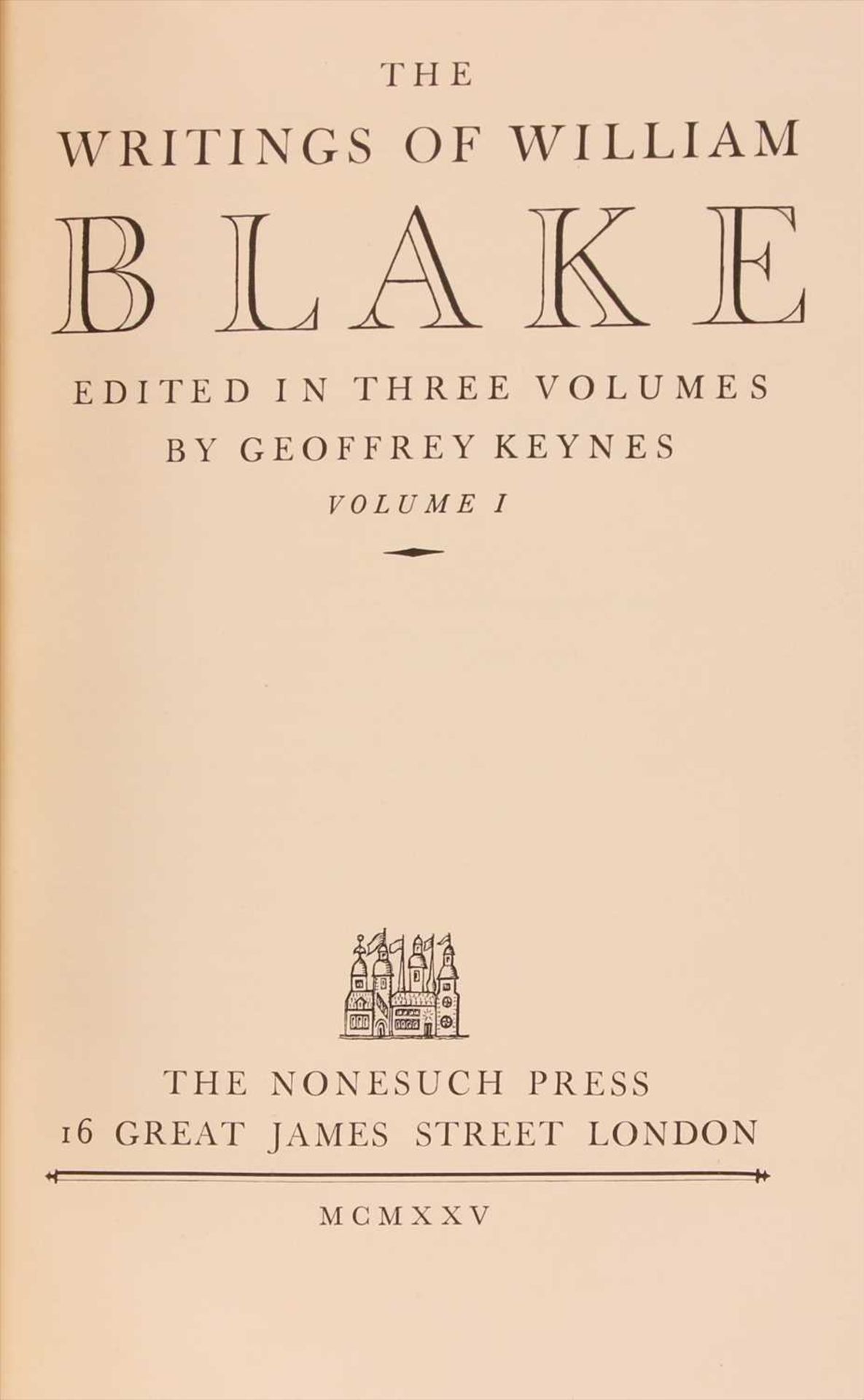 BLAKE, William: 1- Keynes, - Image 3 of 3