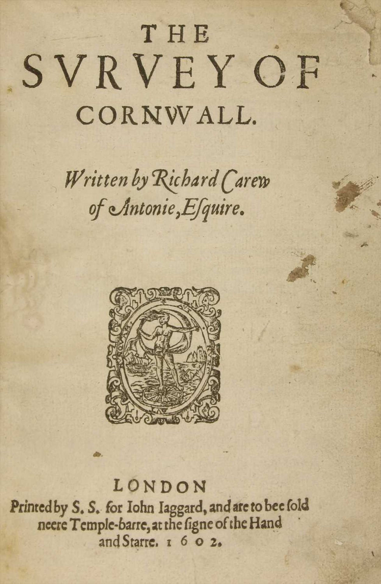 CORNWALL: CAREW, Richard of Antonie, Esquire: The Survey of Cornwall. - Image 3 of 3