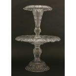 A William Yeoward cut-glass centrepiece,