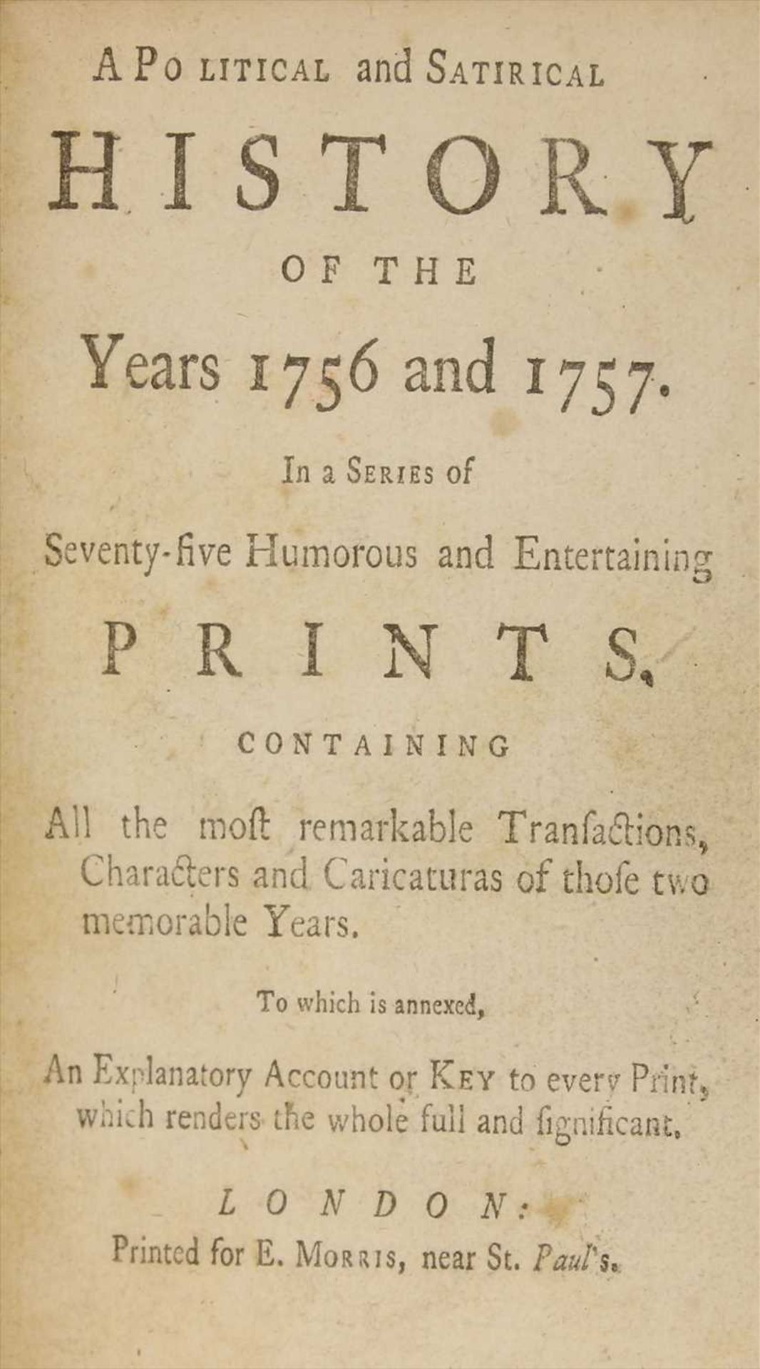 Edwards, J and Darley, Matthew: A political and satirical history of the years 1756 and 1757. - Image 3 of 3