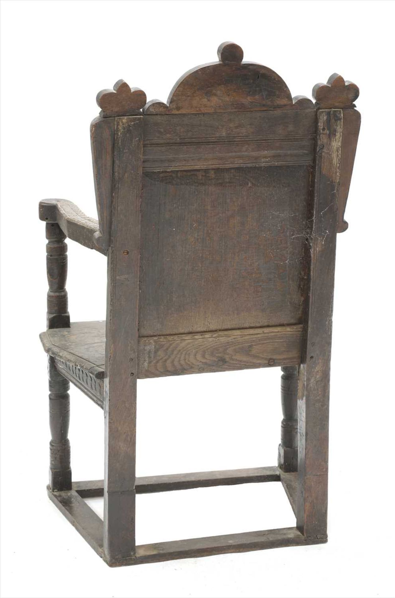An oak wainscot chair, - Image 2 of 3