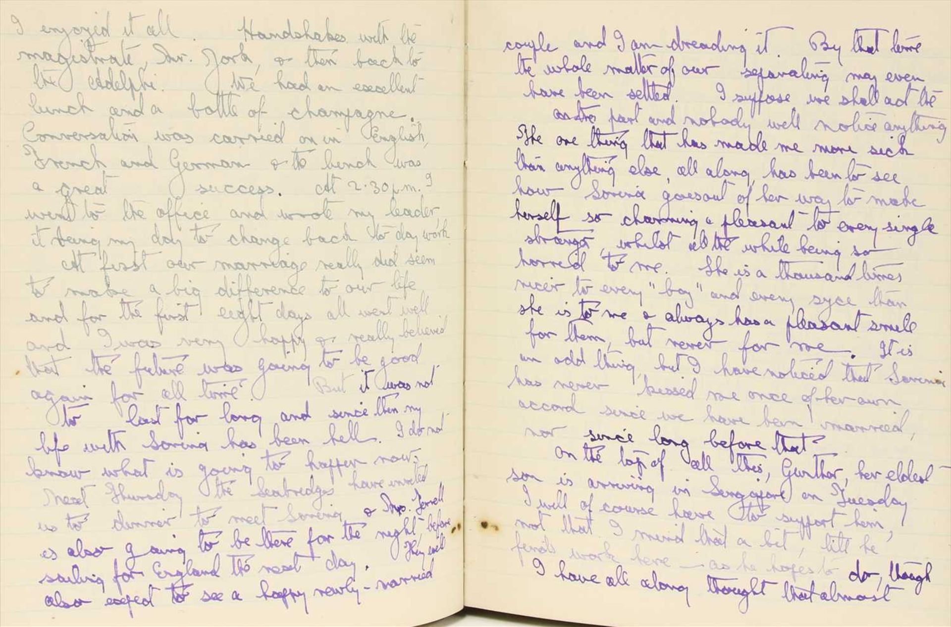 MANUSCRIPT of a SINGAPORE Journal (continued), - Image 2 of 3