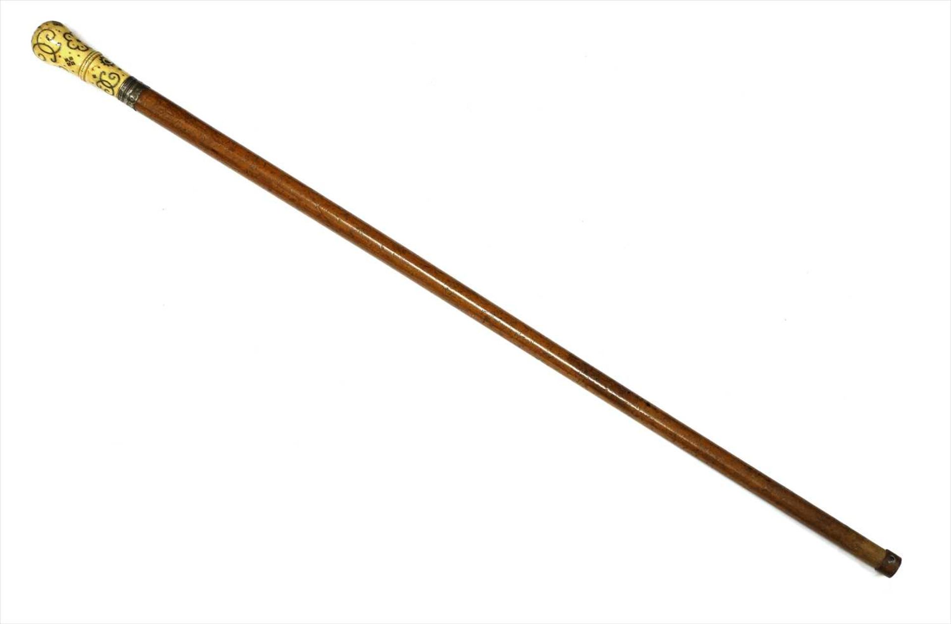 A piqué walking stick, - Image 3 of 3