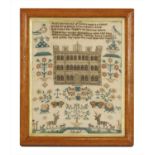 A needlework sampler