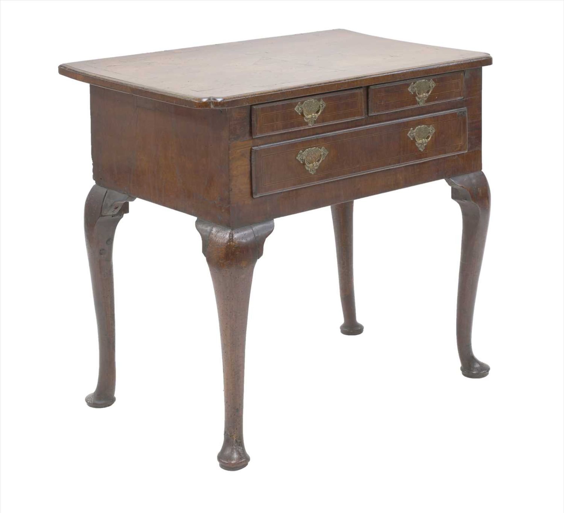 A George II walnut side table, - Image 2 of 2