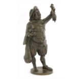 A Continental sectional bronze figure,