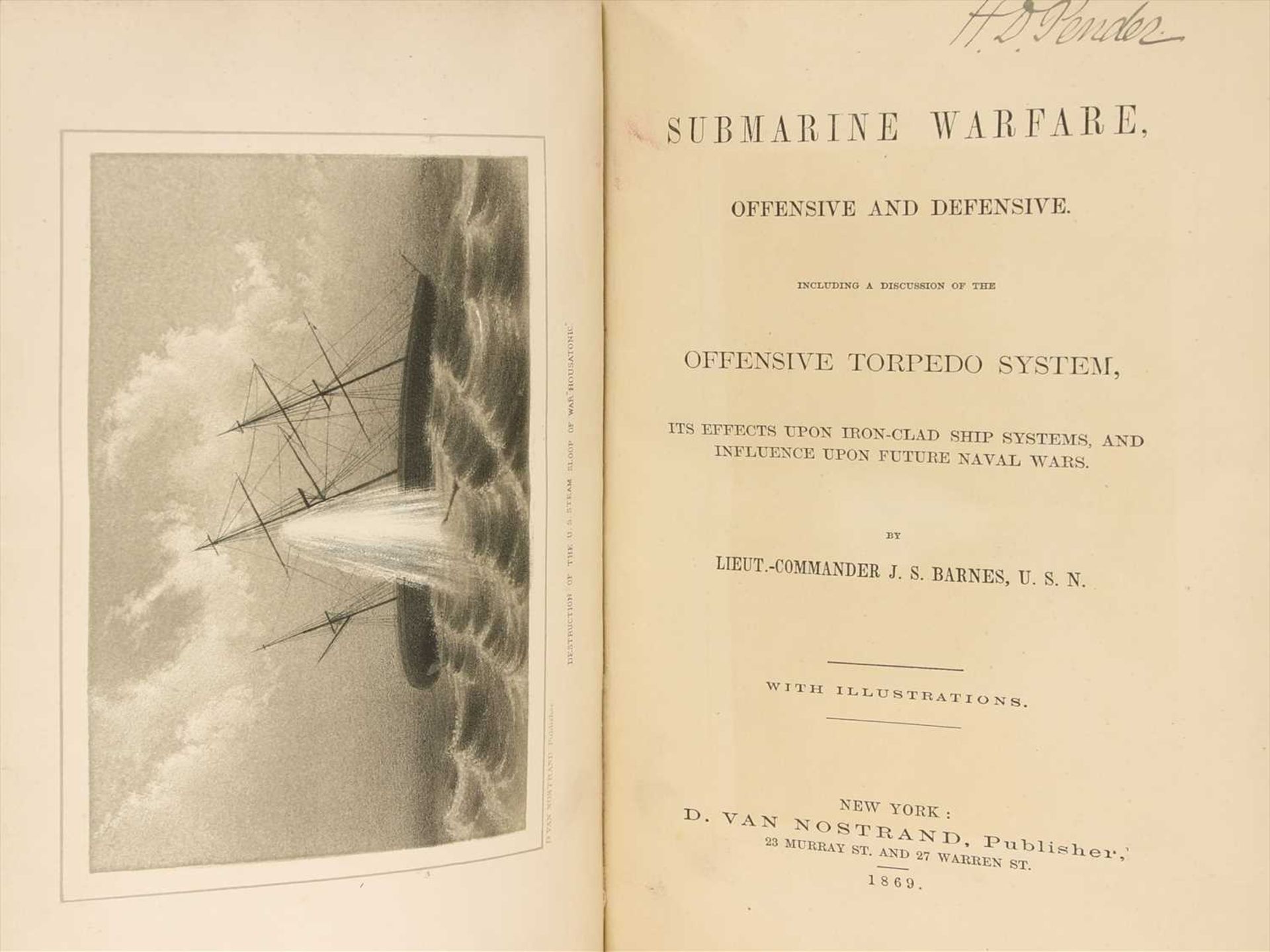 Barnes, J. S.: Submarine warfare, offensive and defensive. - Image 3 of 3