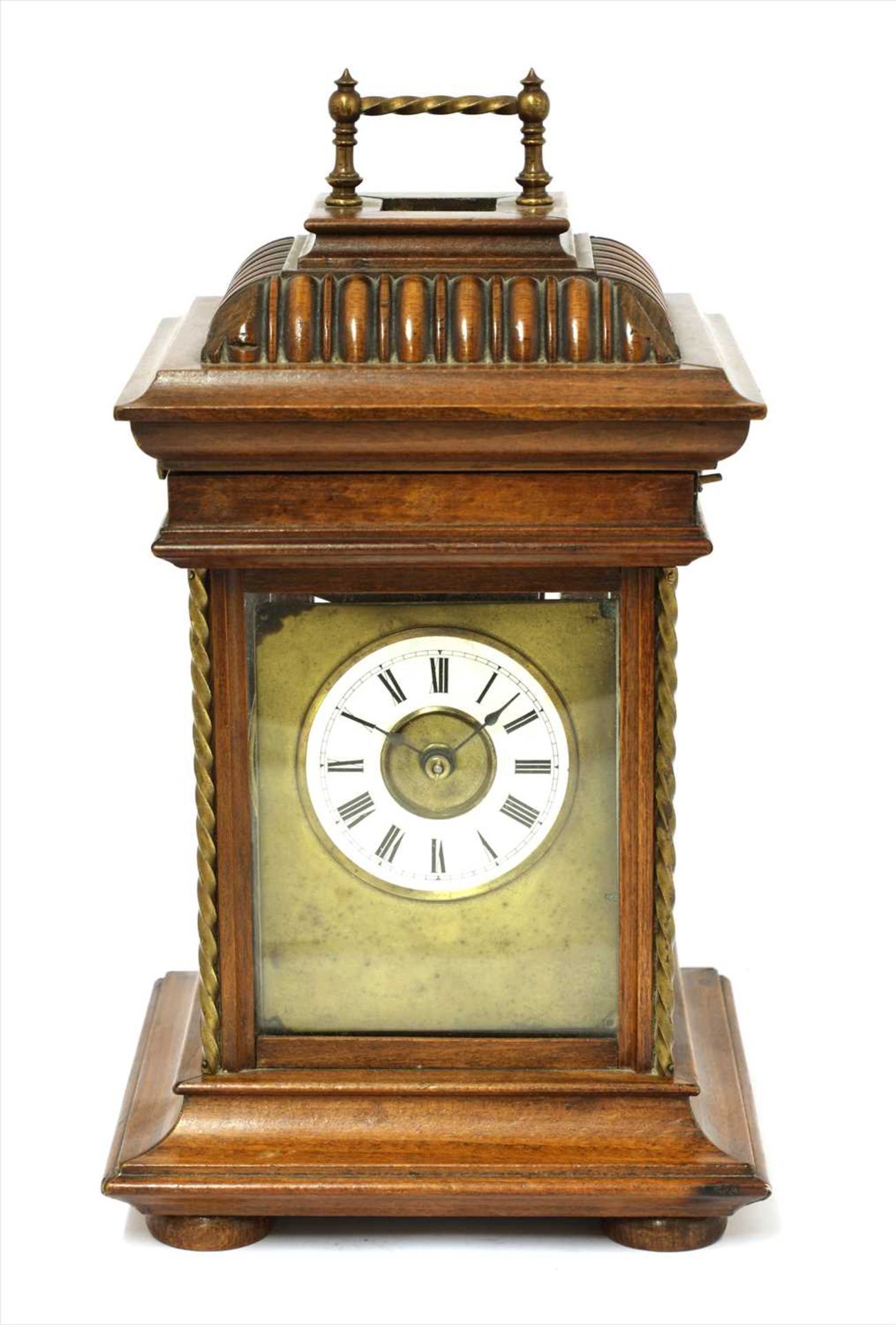 A musical symphonium mantel clock,