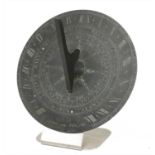 A bronze sundial,