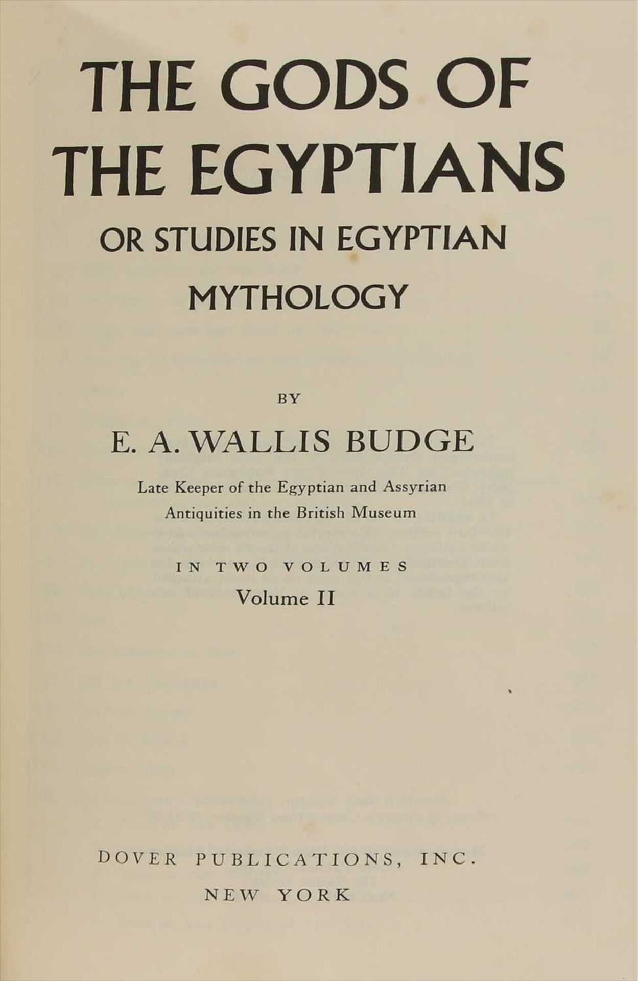 EGYPTOLOGY: BUDGE, E.A. W:, - Image 3 of 4