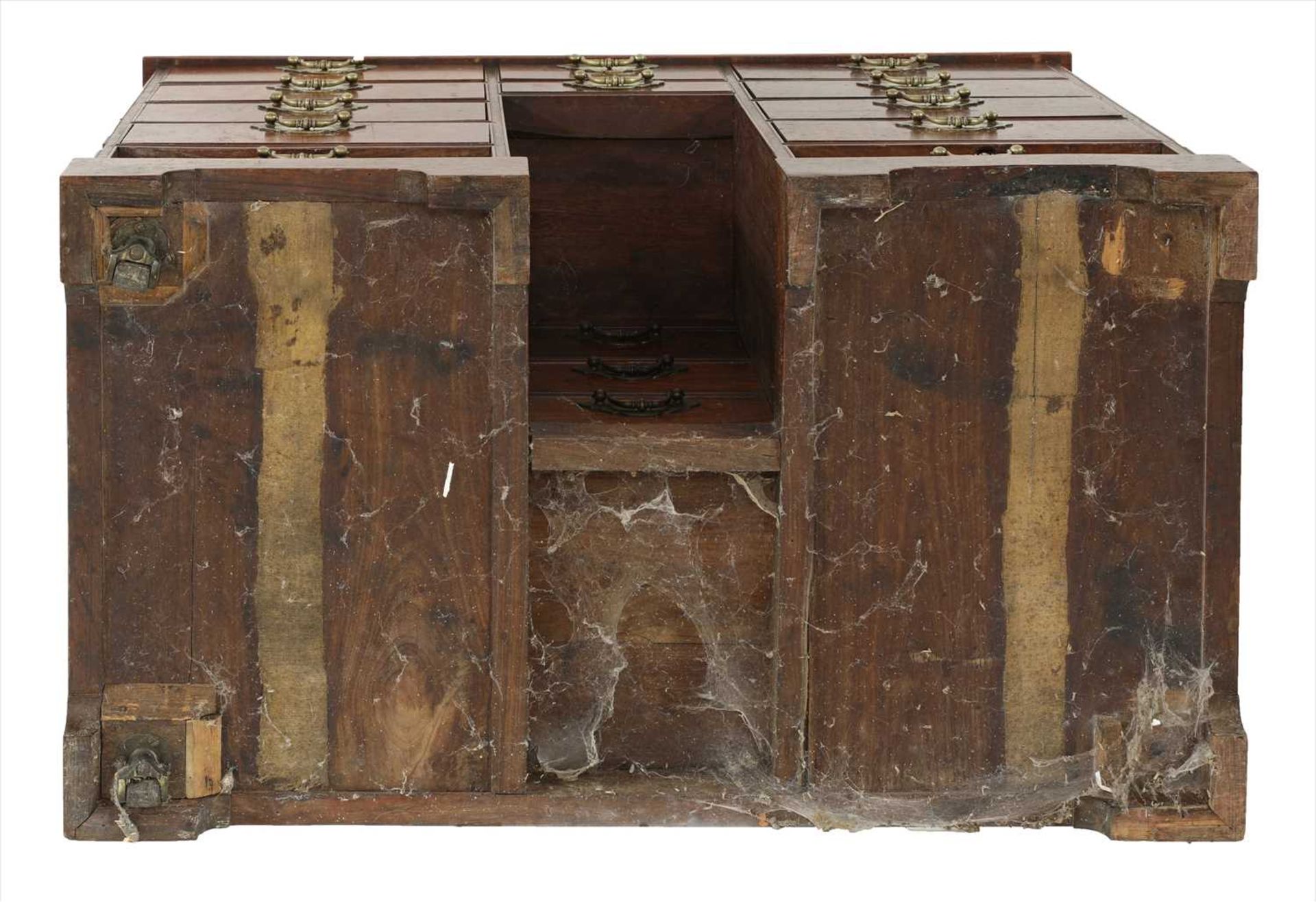 A colonial twelve-drawer padouk chest, - Image 6 of 6