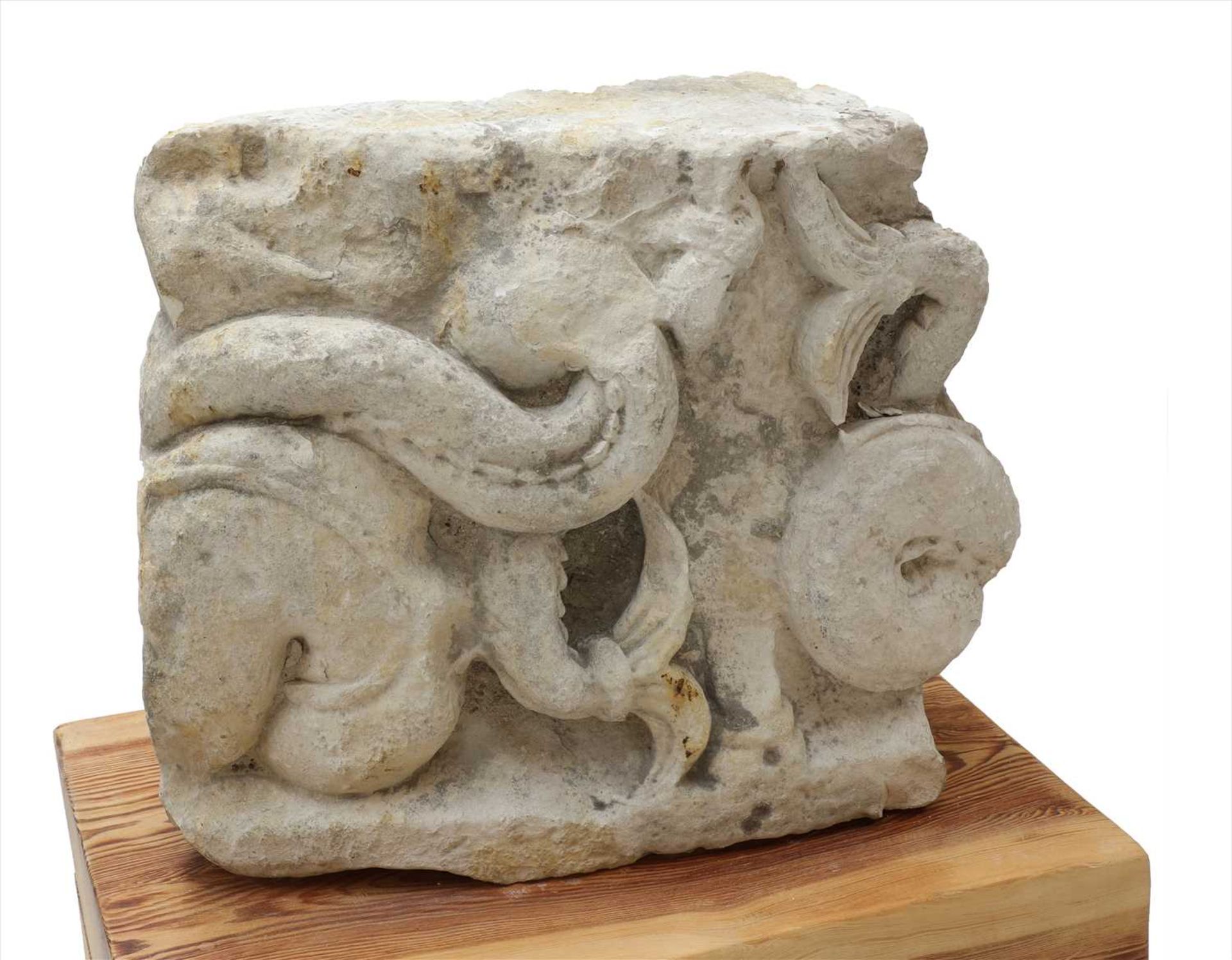 A limestone fragment, - Bild 2 aus 3