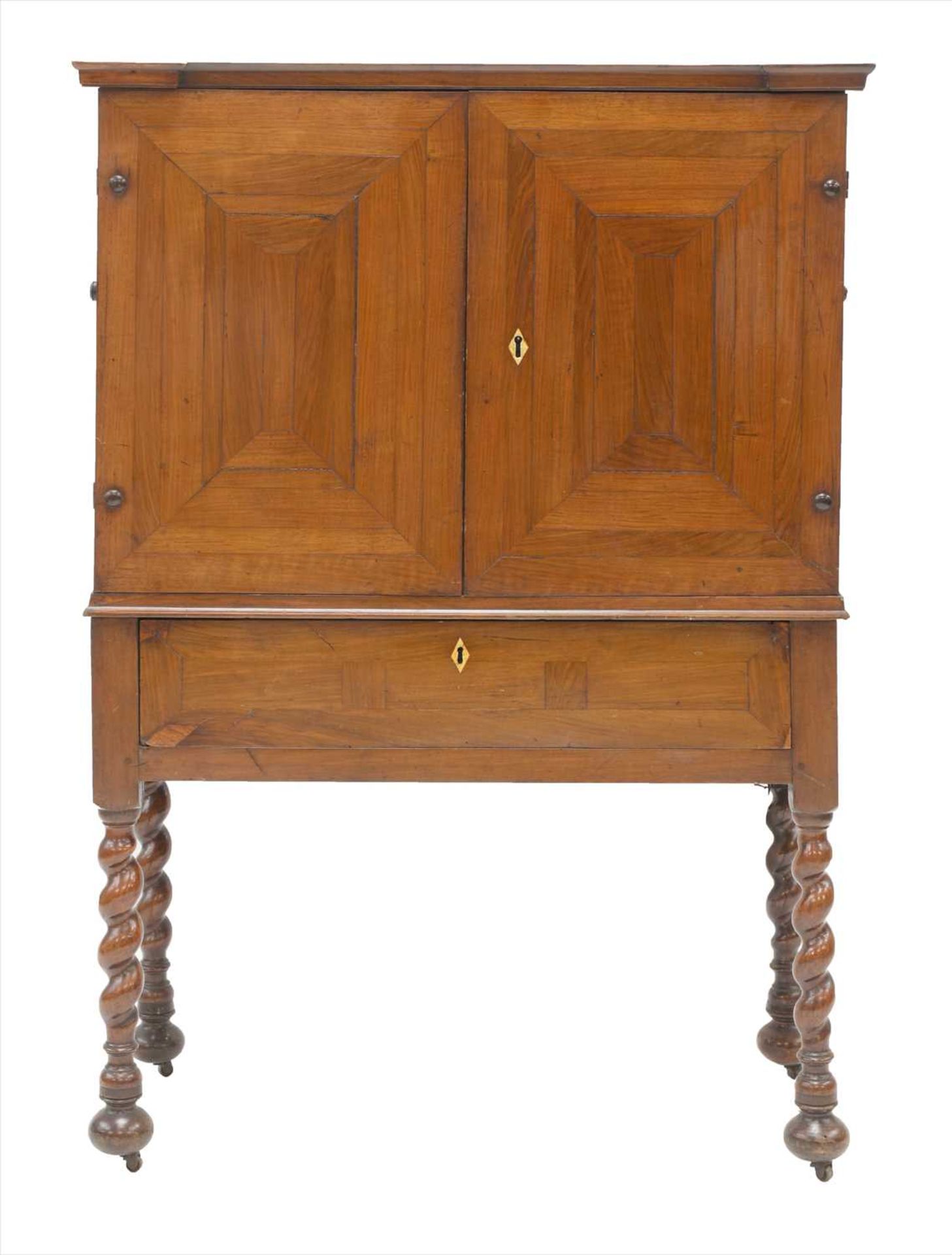 A Continental kingwood cabinet on stand,
