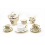 A Copeland 'Chinese Rose' teaset,