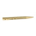 A 9 carat gold propelling pencil,