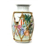 A 20th century Chinese famille rose vase,