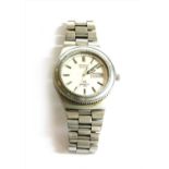 A stainless steel Seiko Sports 100 bracelet watch