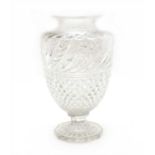 A Baccarat cut glass vase