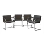 A set of four 'Brno' chairs,