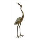 A bronze crane,