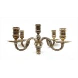 A silver candelabra,