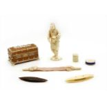 Ivory and tortoiseshell items