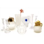 A collection of glassware,