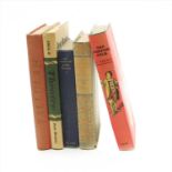 A collection of theatre history books,