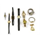 A 9ct gold Walker & Hall mechanical bracelet watch,