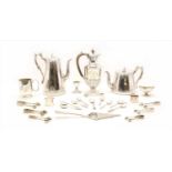 A quantity of silver plated items,