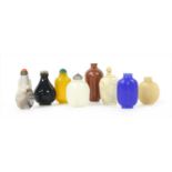 A collection of Chinese snuff bottles,