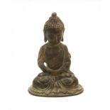 A Chinese bronze buddha,