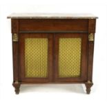 A French Empire mahogany cabinet,