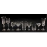 A very large quantity of cut glassware,